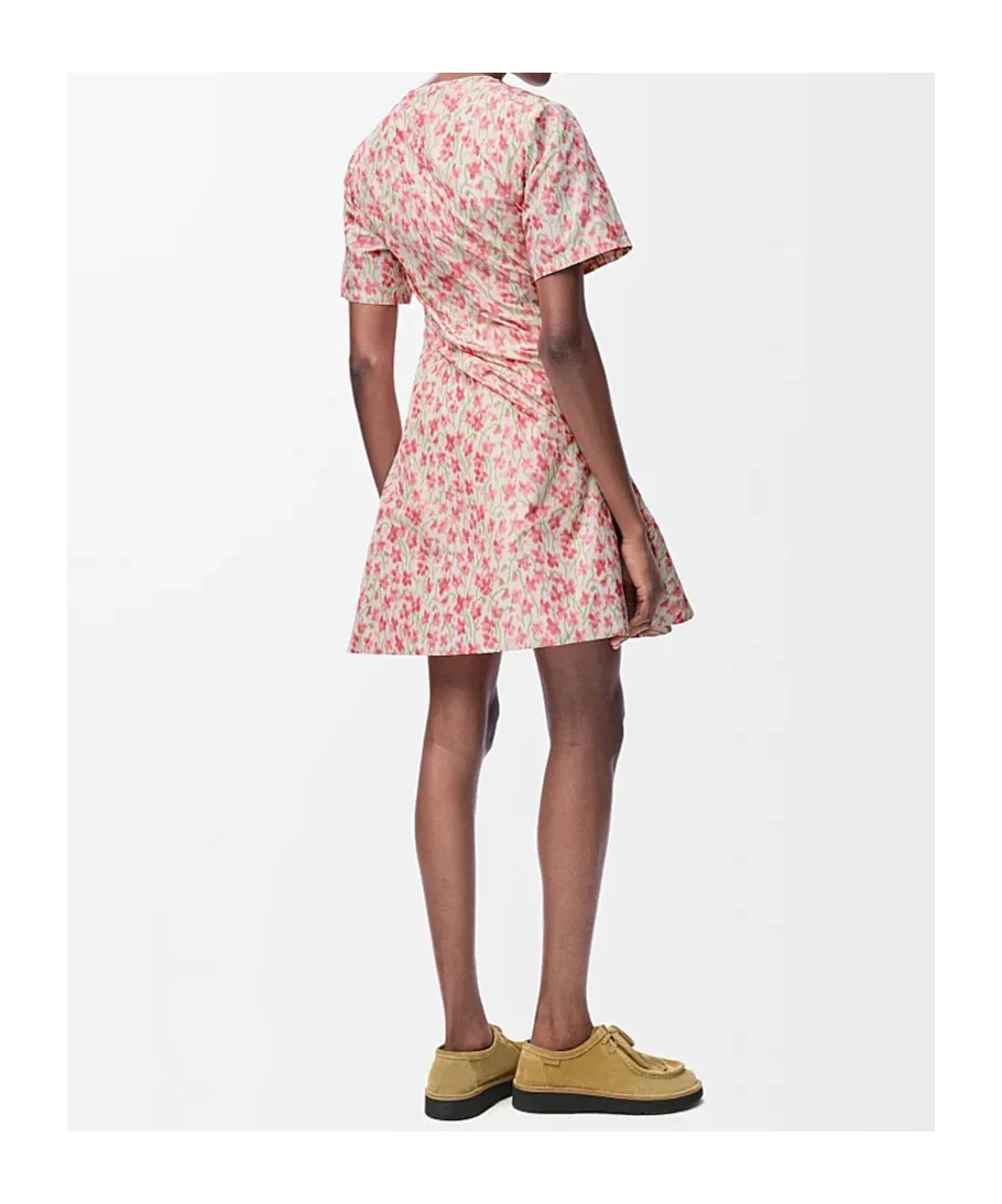 Floral Printed Twisted Dress