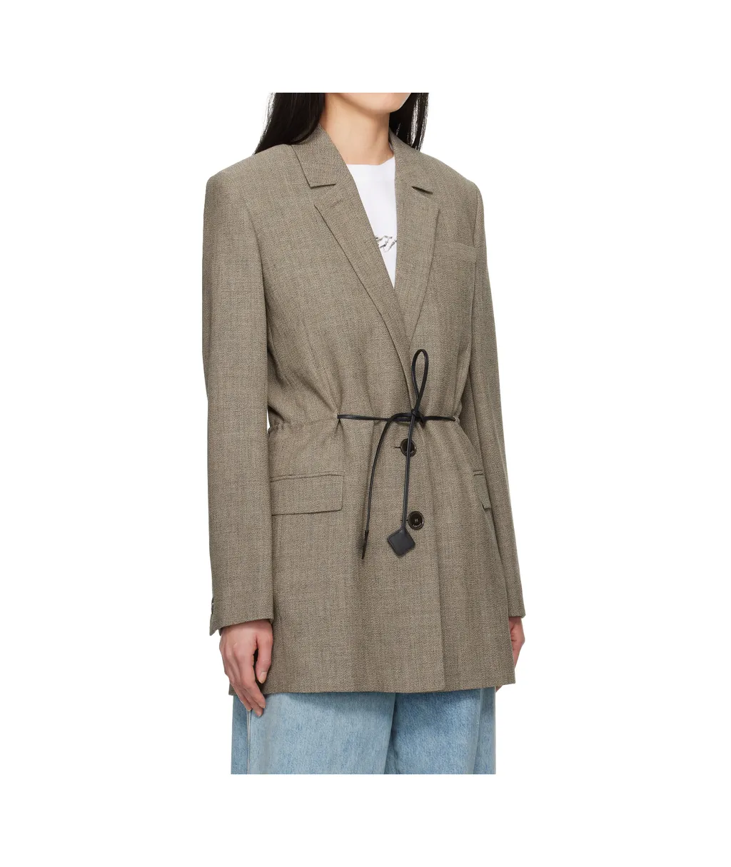 Belted Wool Blazer