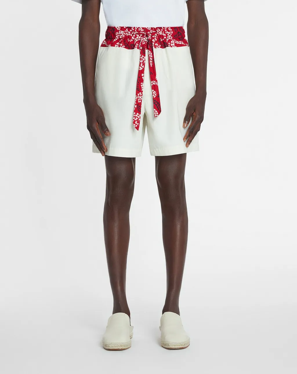Floral-Printed Drawstring Shorts