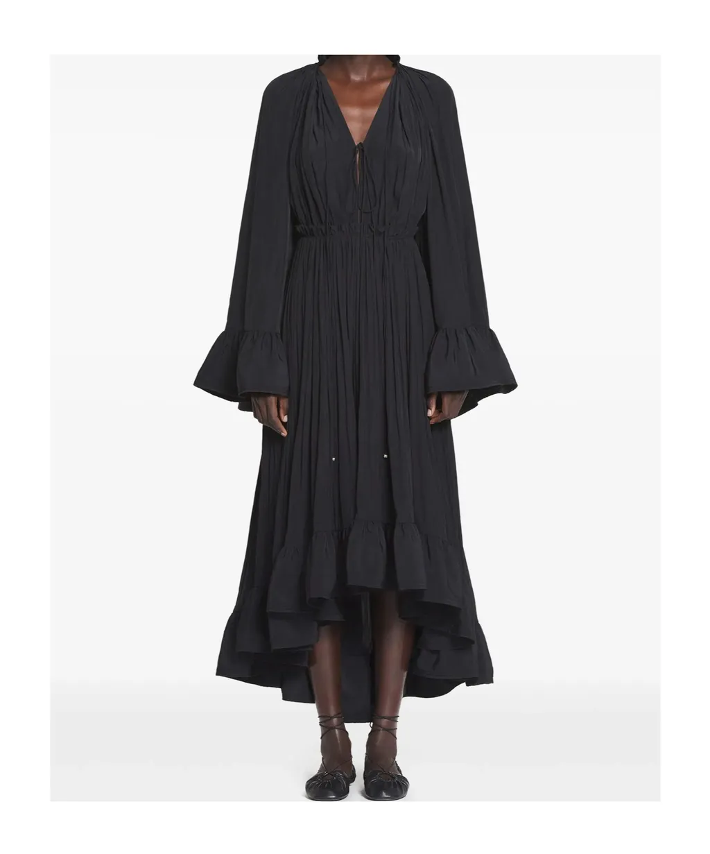 Ruffled Midi Dress