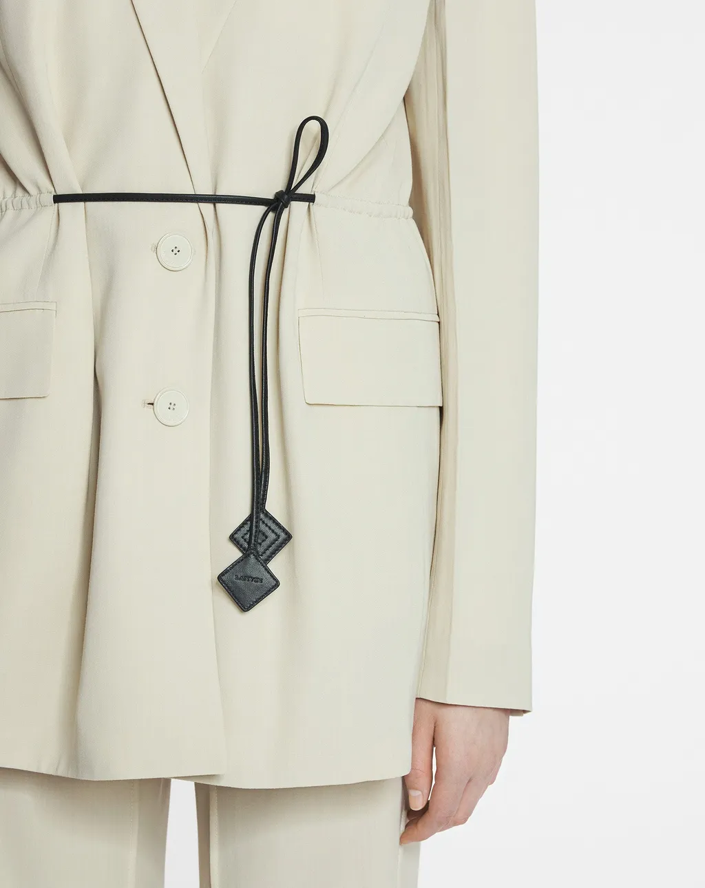 Single-Breasted Tie Detailed Jacket