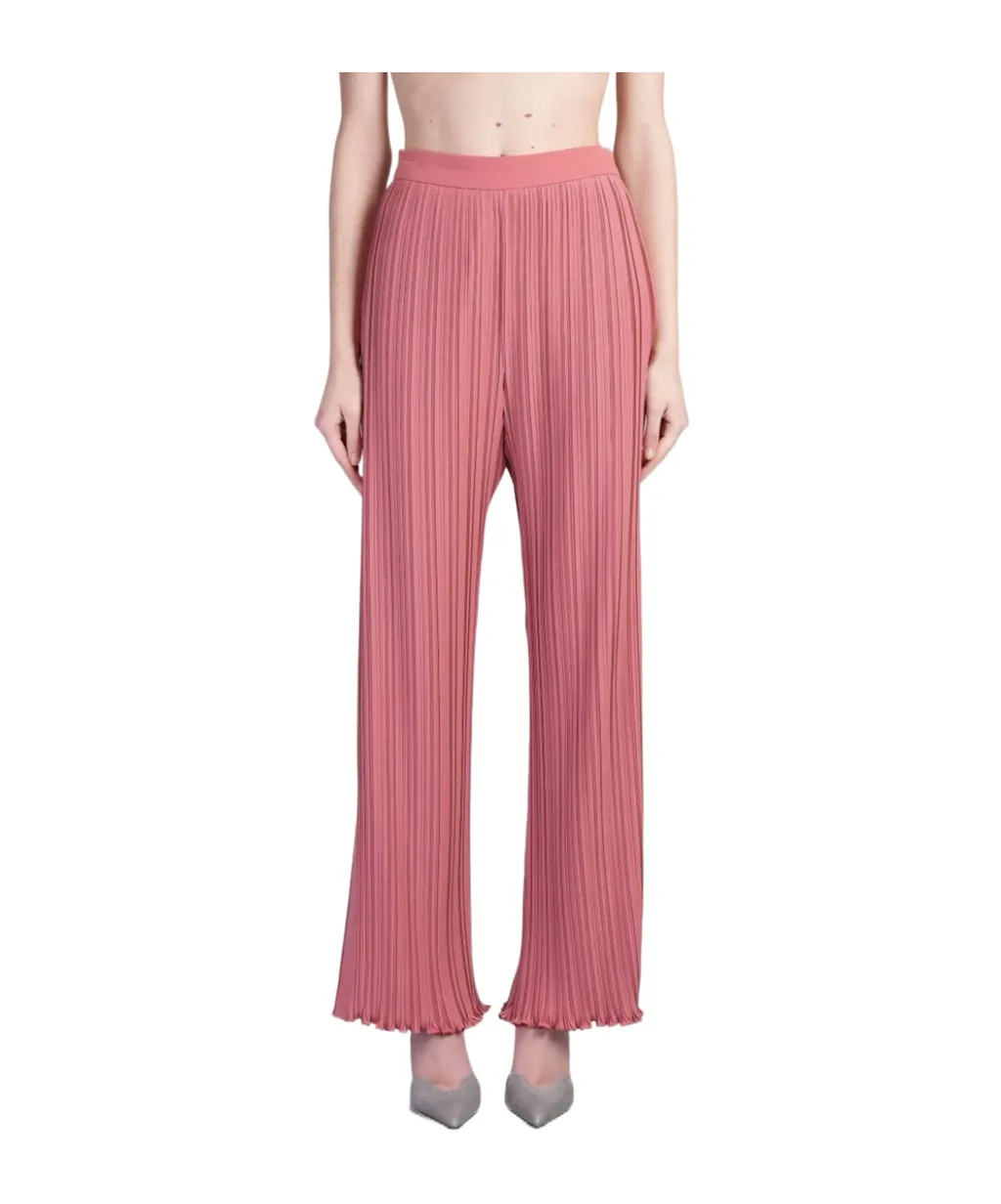 Pleated Straight Leg Pants