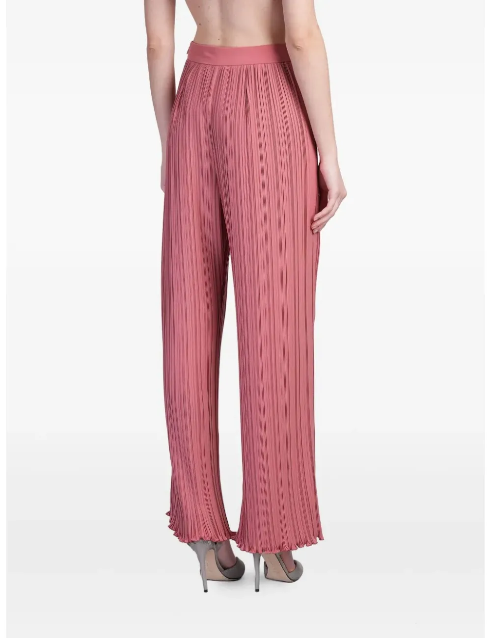 Pleated Straight Leg Pants