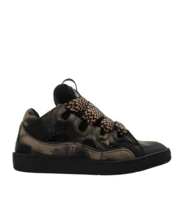 Curb Washed Denim Sneakers
