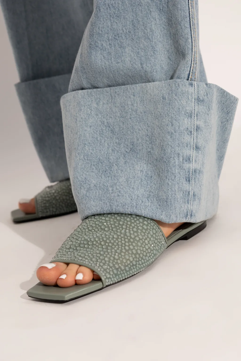 Embellished Slip-On Sandals