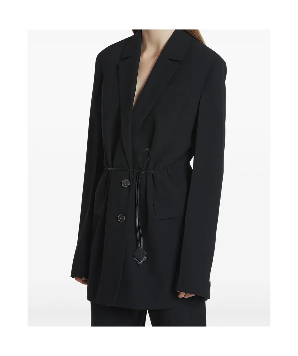 Tie Fastened Tailored Blazer