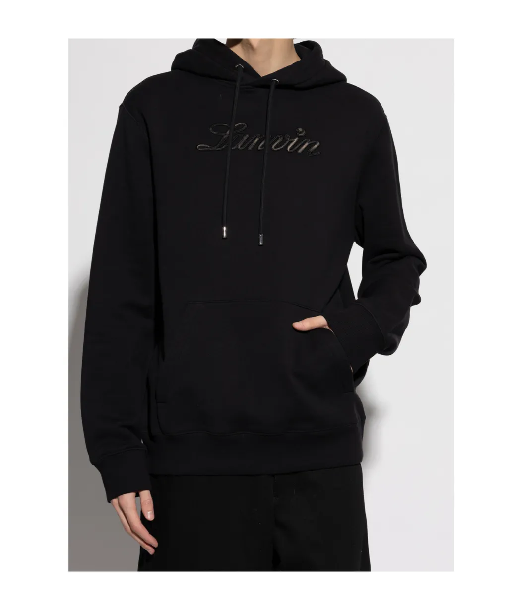 Logo-Embroidered Drawstring Hoodie