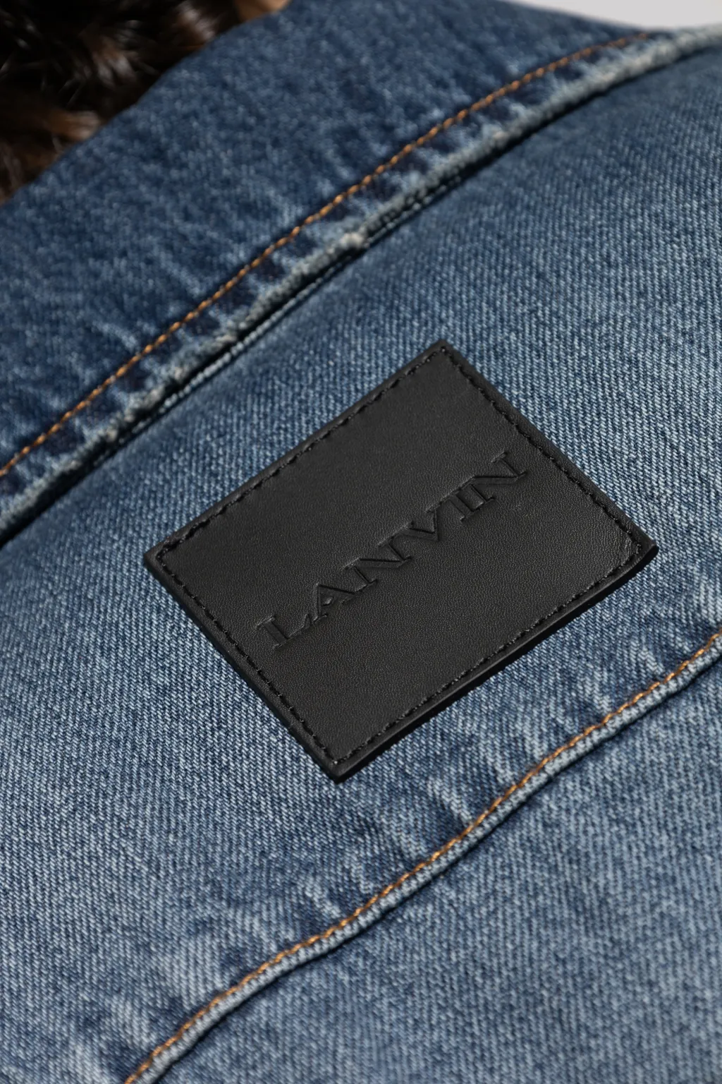Logo Patch Denim Shirt