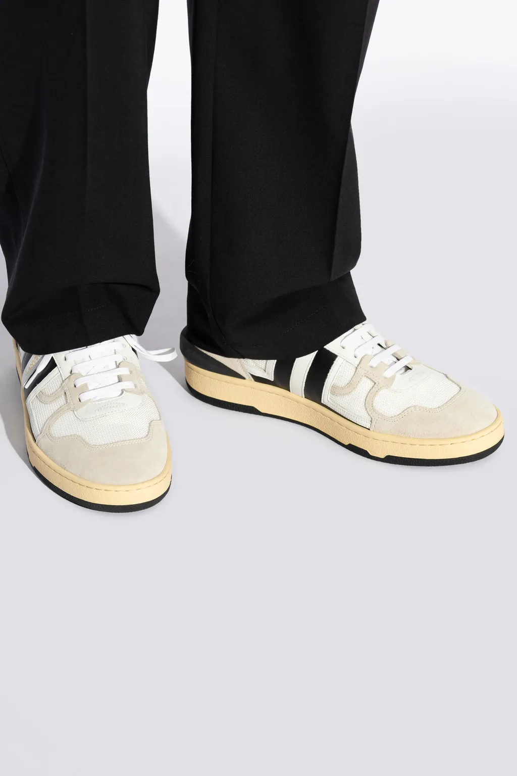 Clay Colour-Block Panelled Sneakers