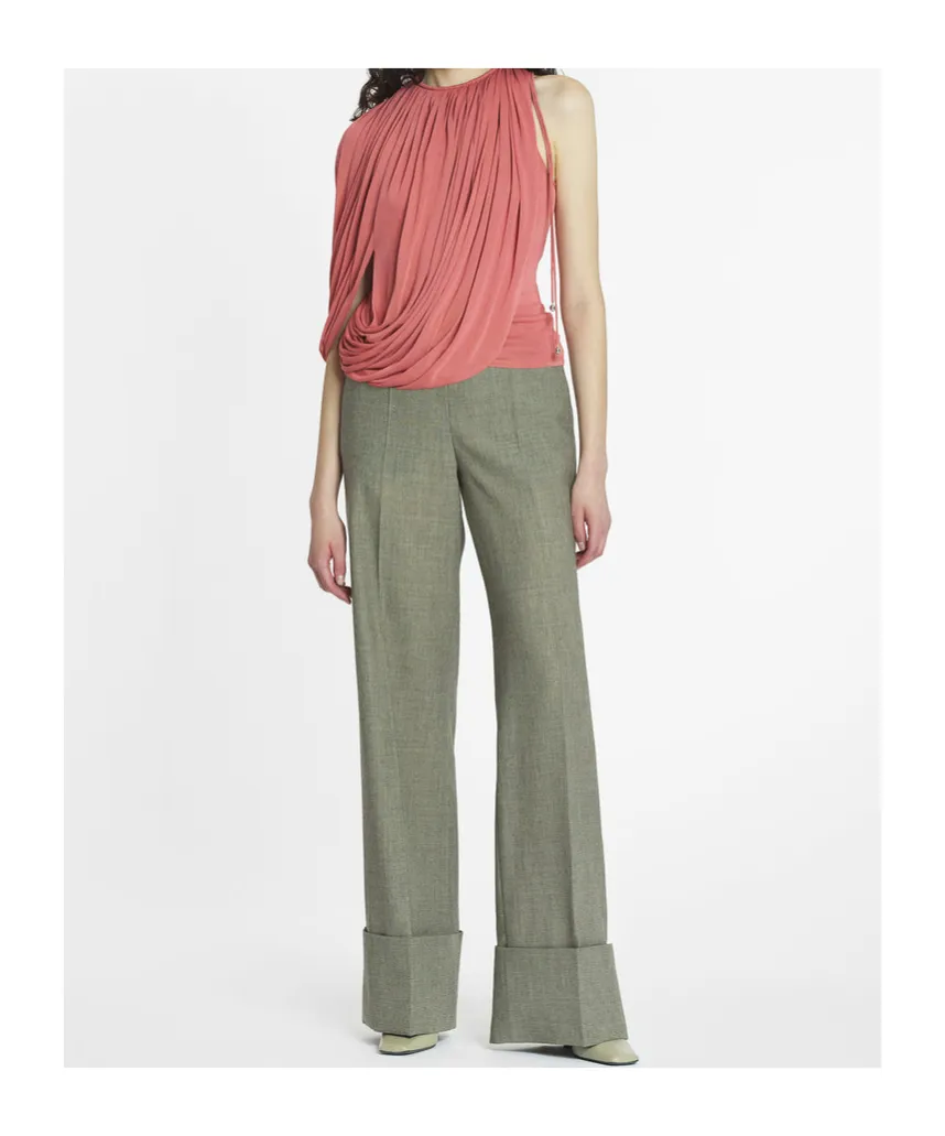 Draped Pleated Top