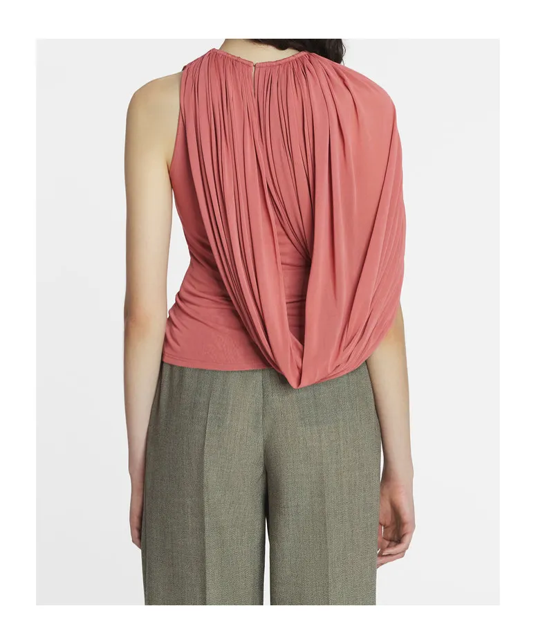Draped Pleated Top