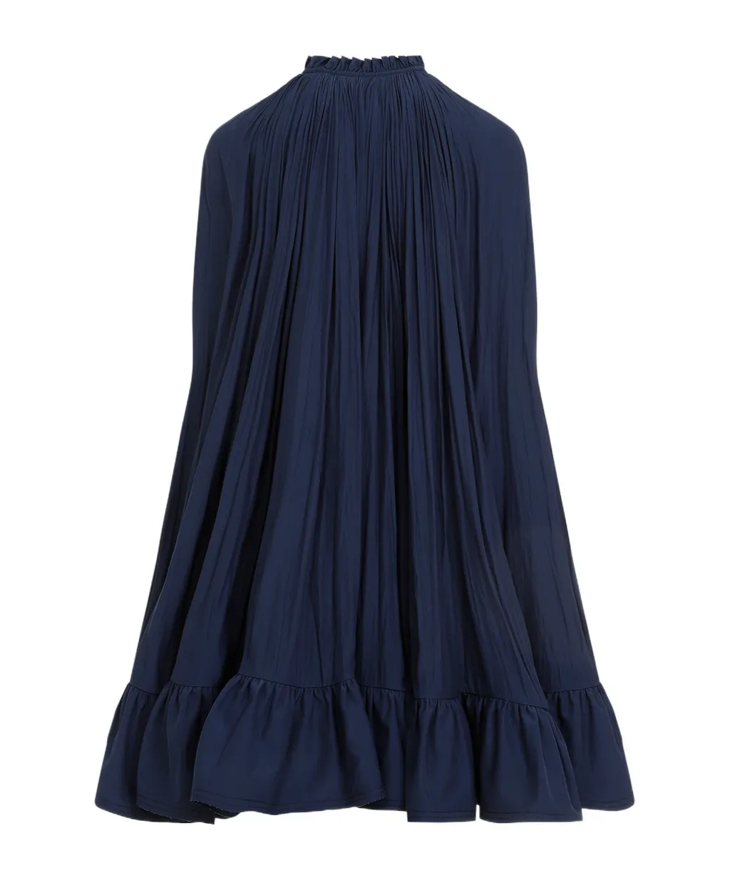 Ruffled Belted Mini Dress