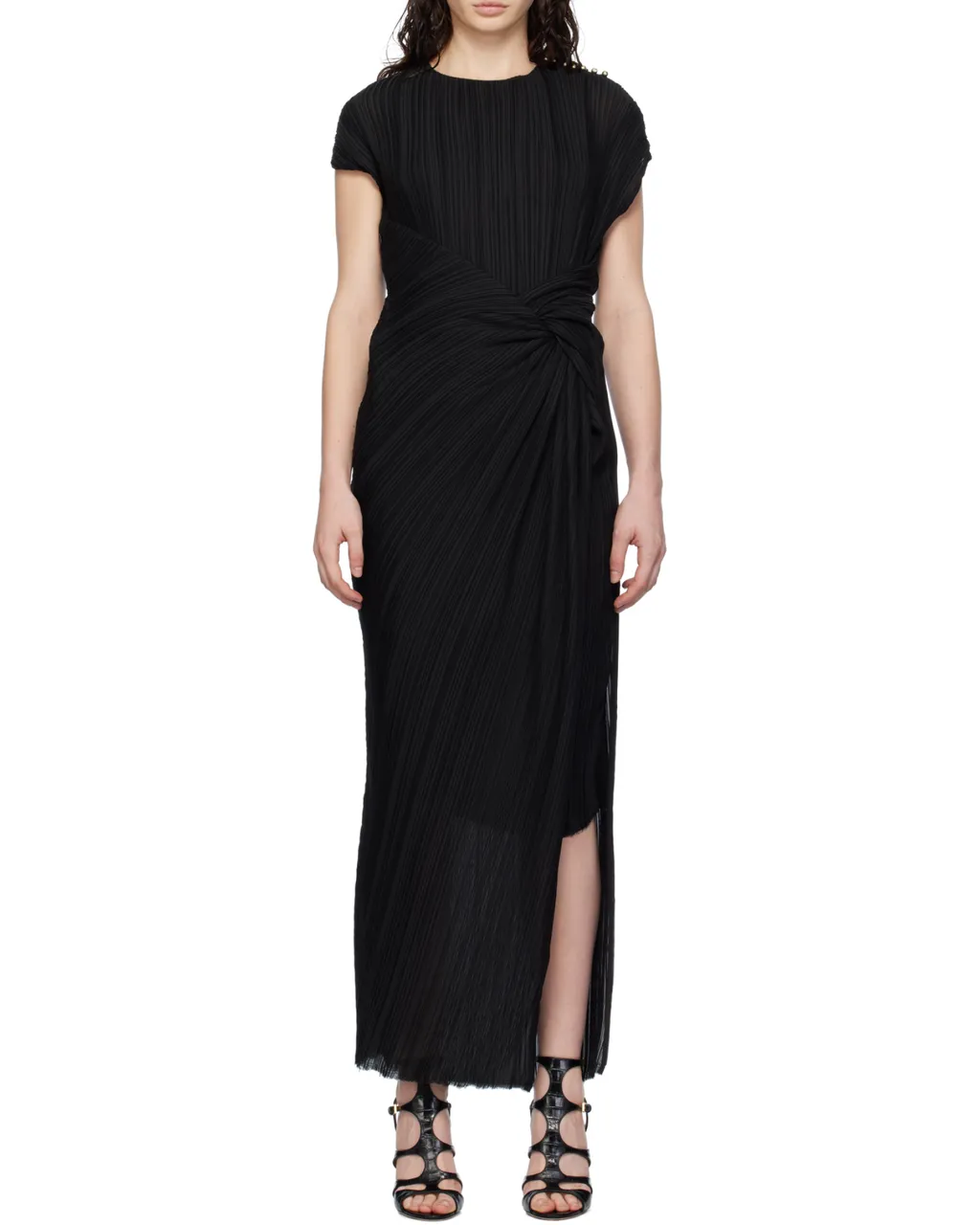 Asymmetrical Pleated Dress