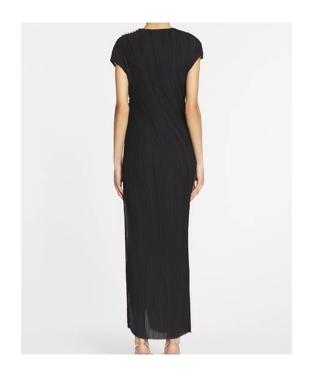 Asymmetrical Pleated Dress