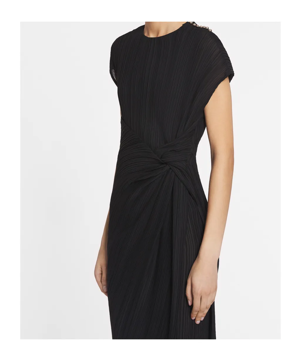 Asymmetrical Pleated Dress