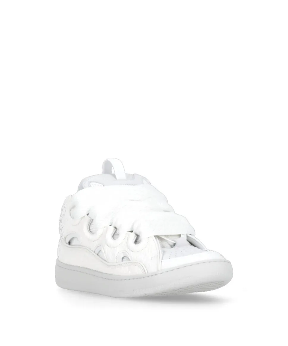 Curb Herringtone Bone Laced Sneakers