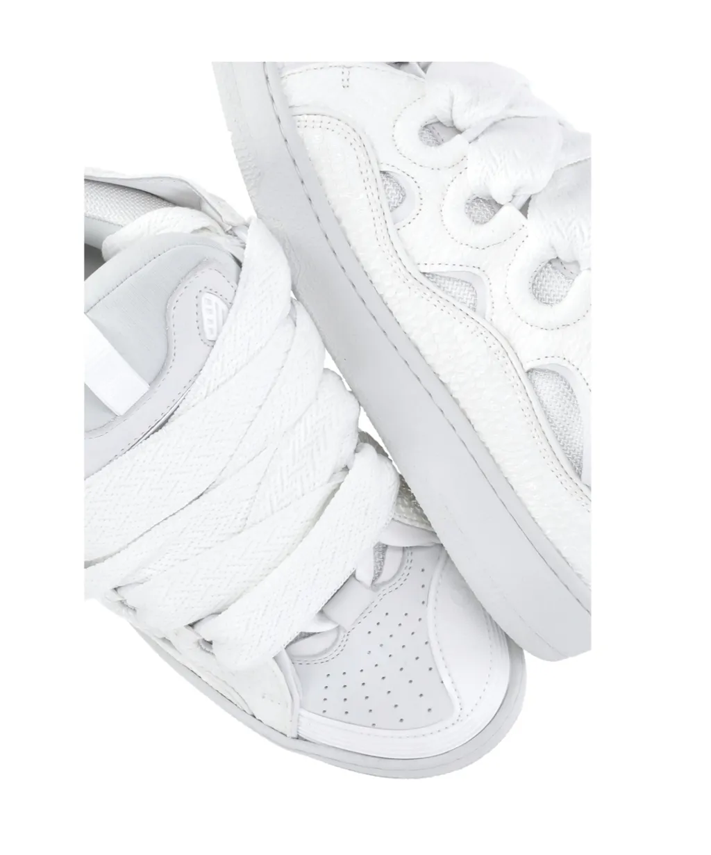 Curb Herringtone Bone Laced Sneakers