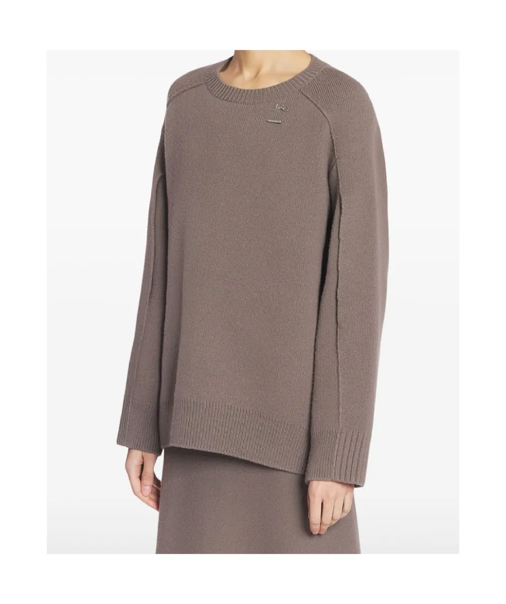 Ribbed Cuff Oversized Jumper