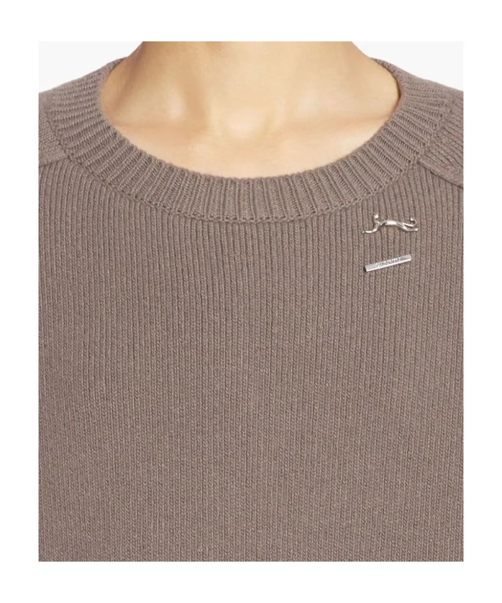 Ribbed Cuff Oversized Jumper