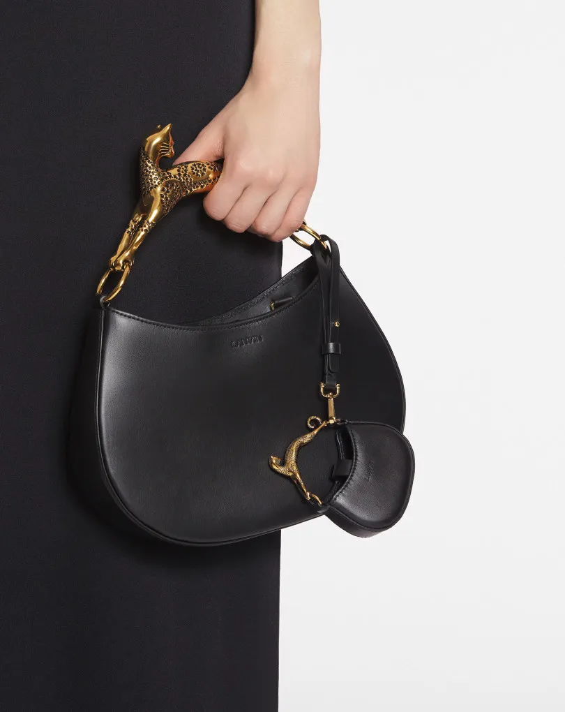 Logo Embossed Cat Handled Tote Bag