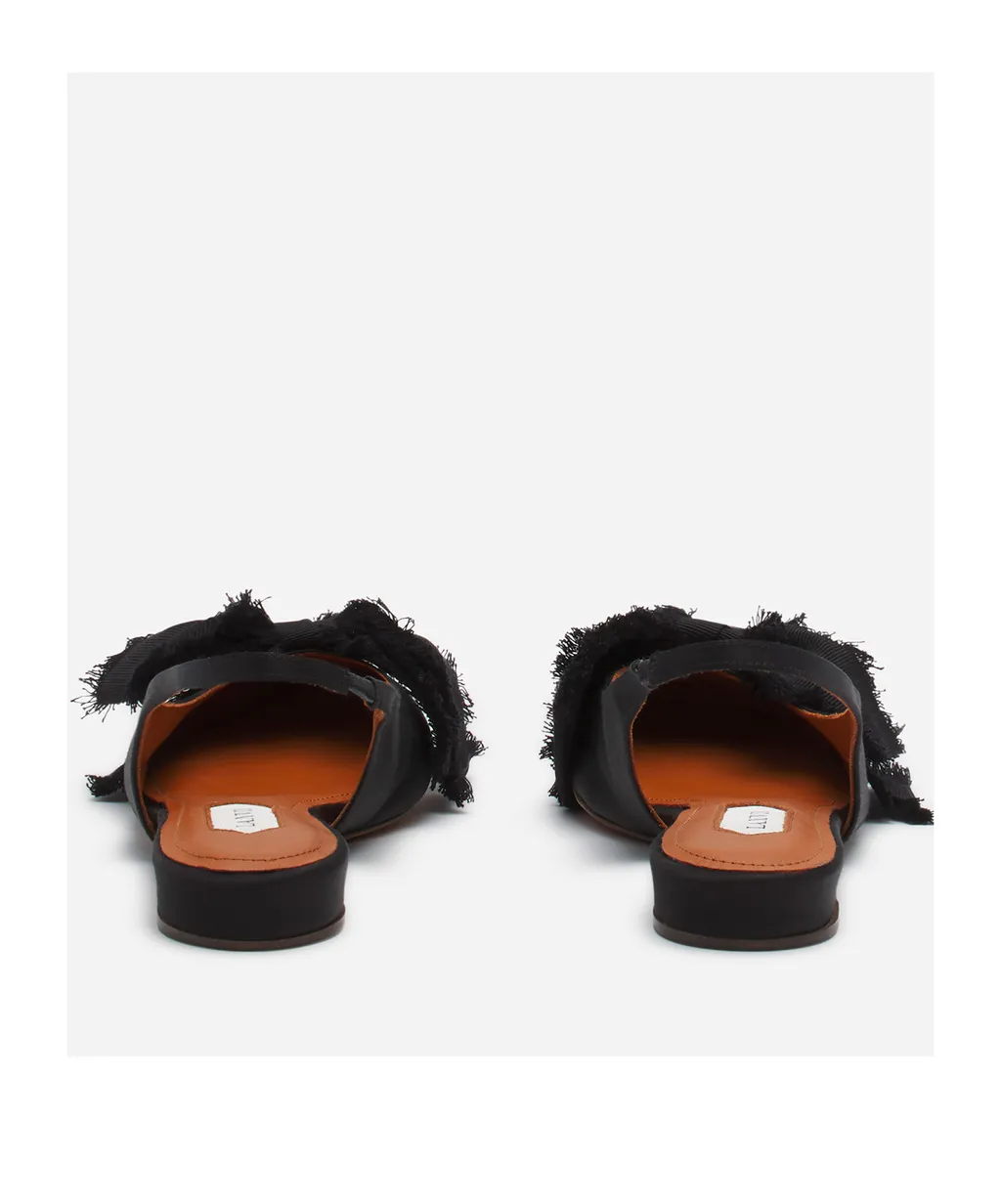 Satin Slingback Ballerina Shoes