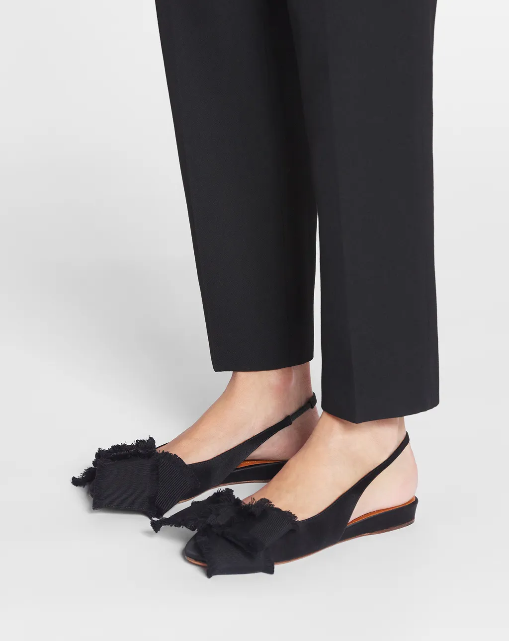 Satin Slingback Ballerina Shoes