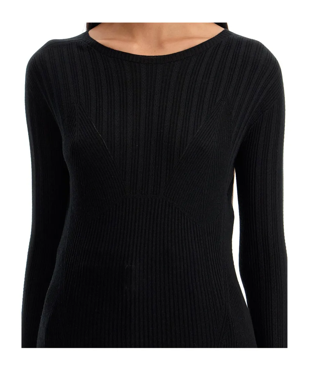 Rib Round-Neck Sweater