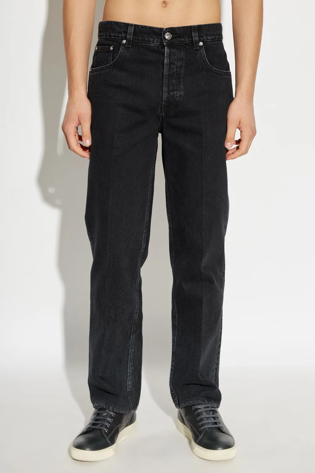 Logo Embossed Denim Jeans