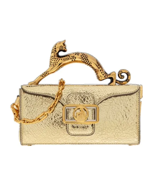 Embossed Cat Handled Tote Bag
