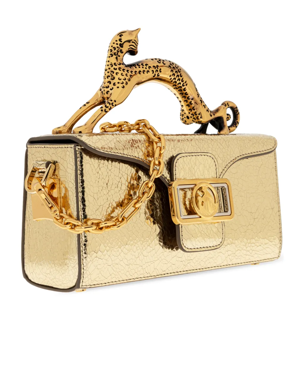 Embossed Cat Handled Tote Bag