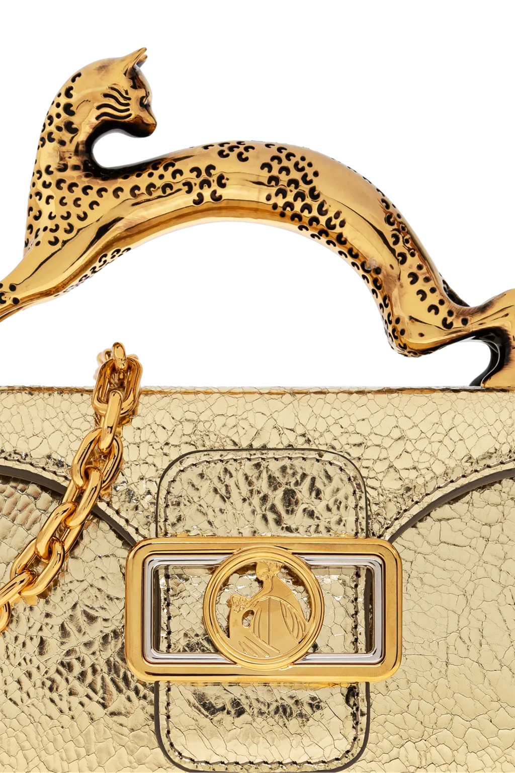 Embossed Cat Handled Tote Bag