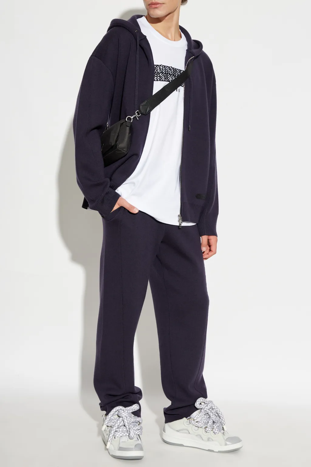 Zip-Up Drawstring Hoodie