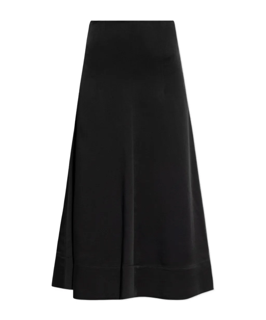 Satin Midi Skirt