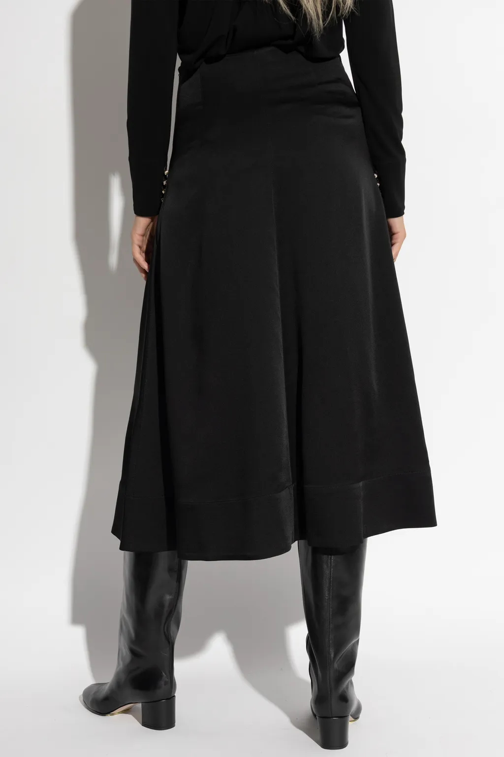 Satin Midi Skirt