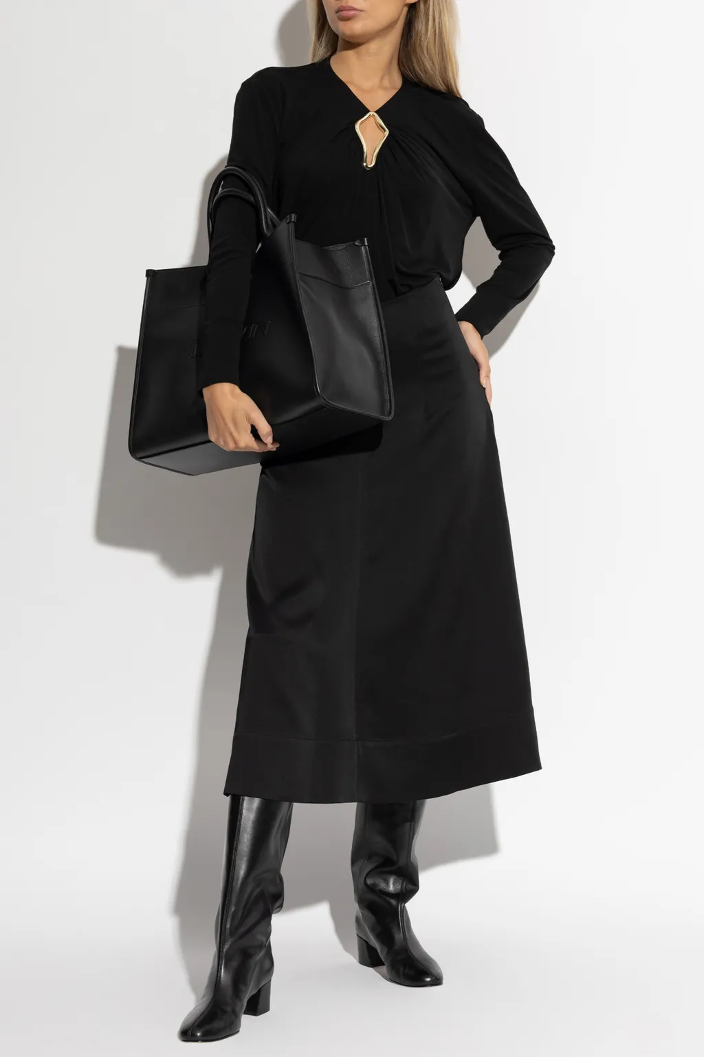 Satin Midi Skirt