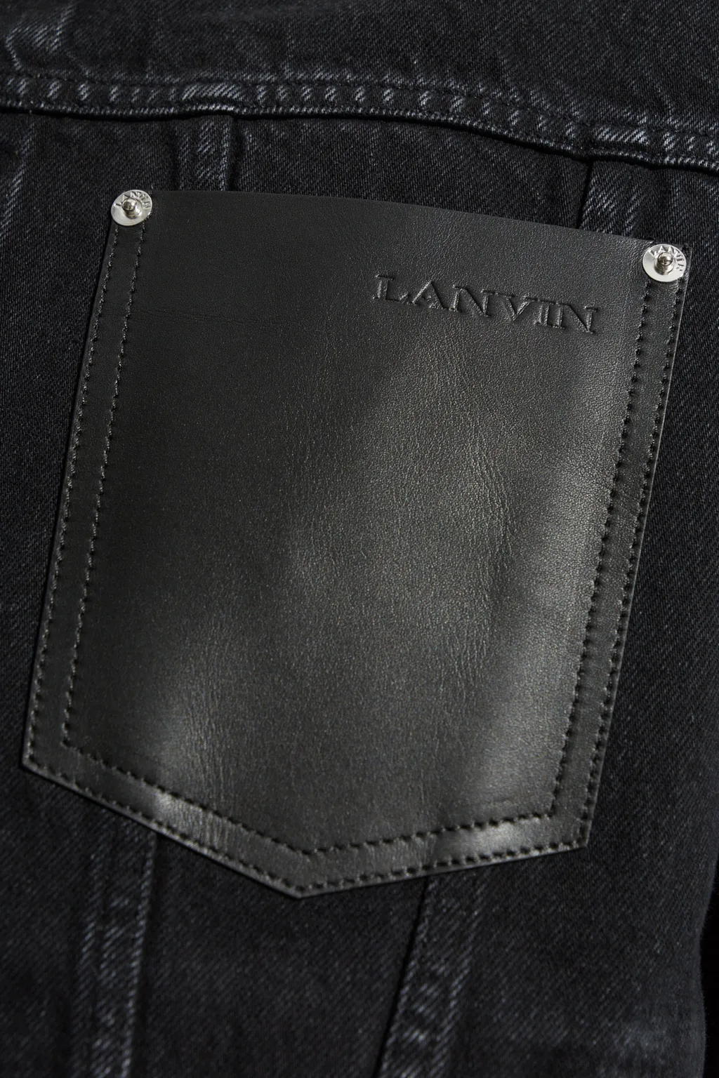 Logo Embossed Denim Jacket