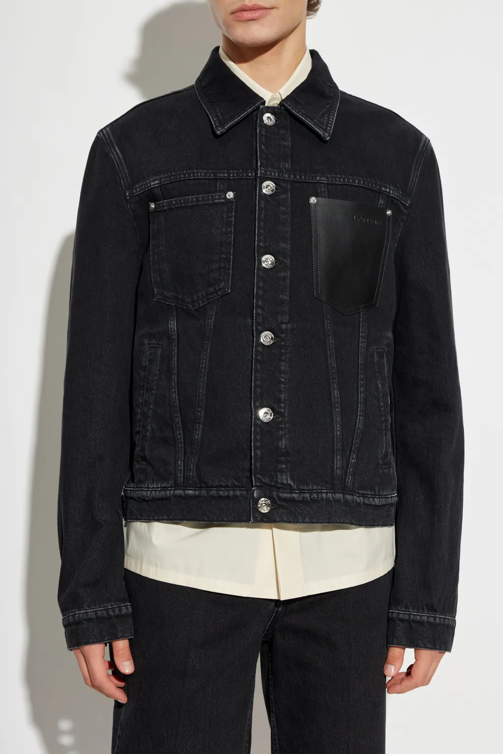 Logo Embossed Denim Jacket