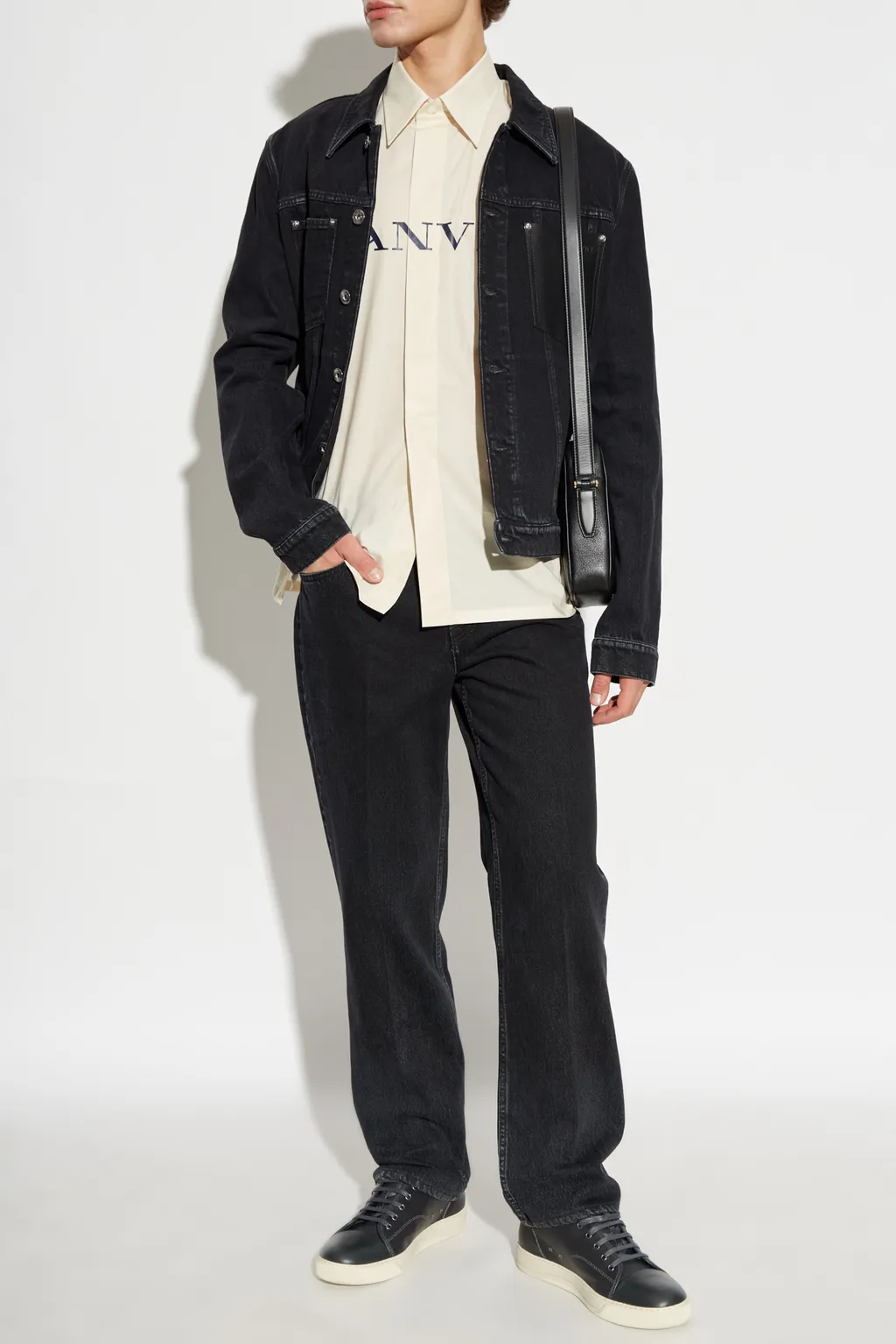 Logo Embossed Denim Jacket