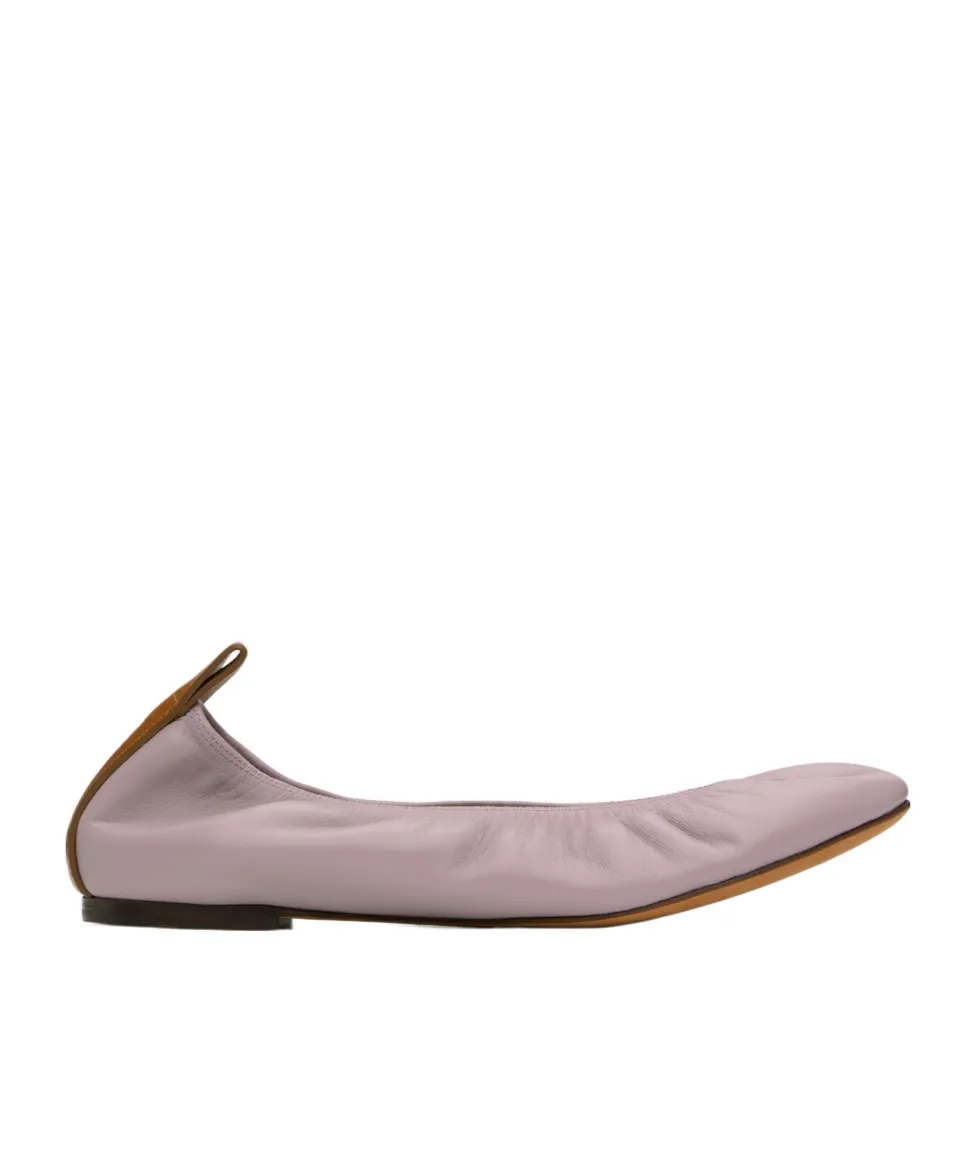 Logo Embossed Ballet Shoes