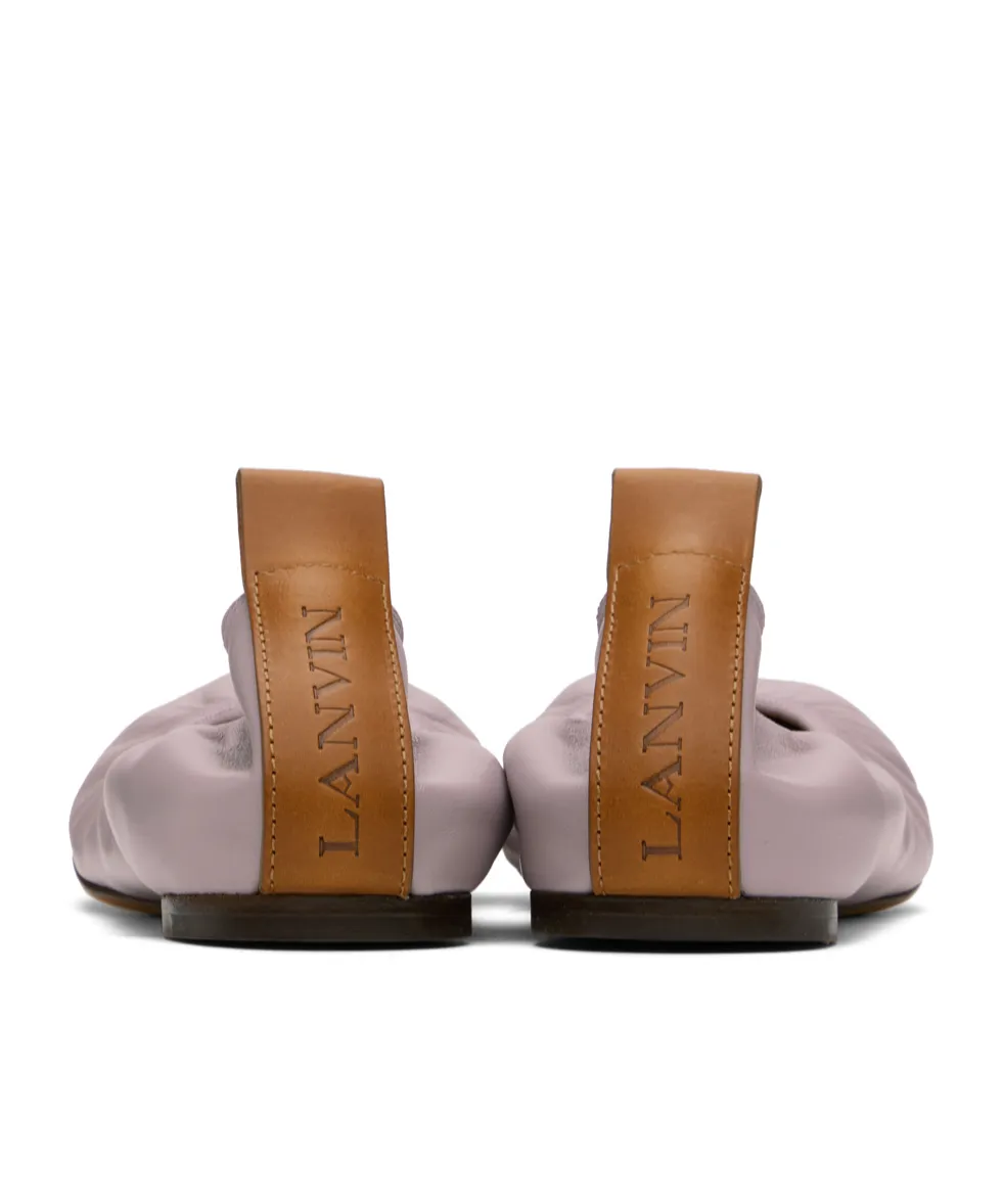 Logo Embossed Ballet Shoes