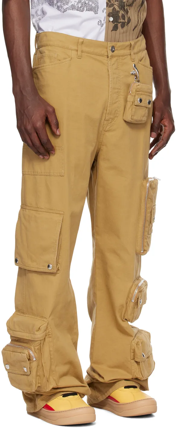 Utility Pockets Straight Trousers