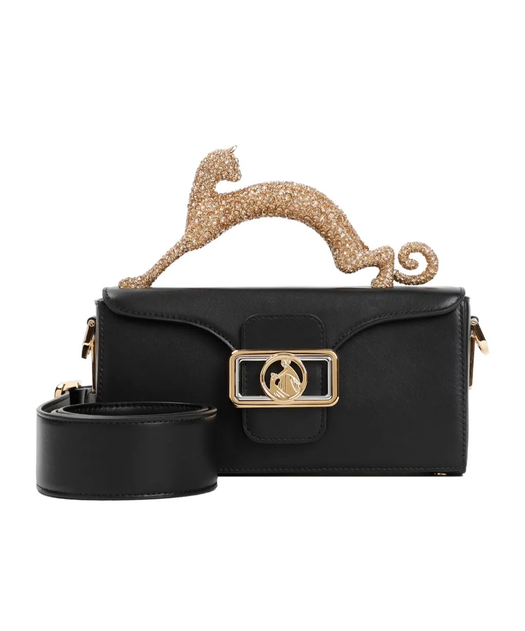Small Pencil Cat Embellished Tote Bag