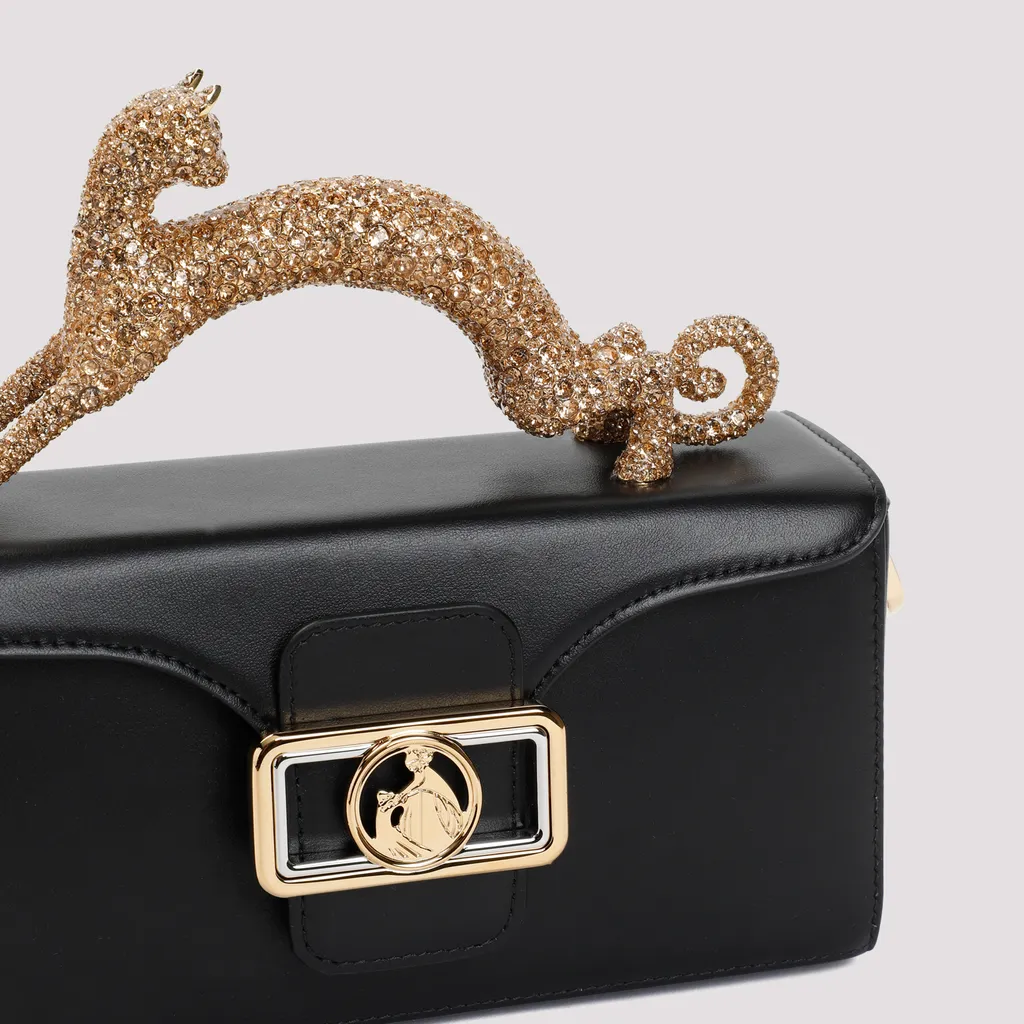 Small Pencil Cat Embellished Tote Bag