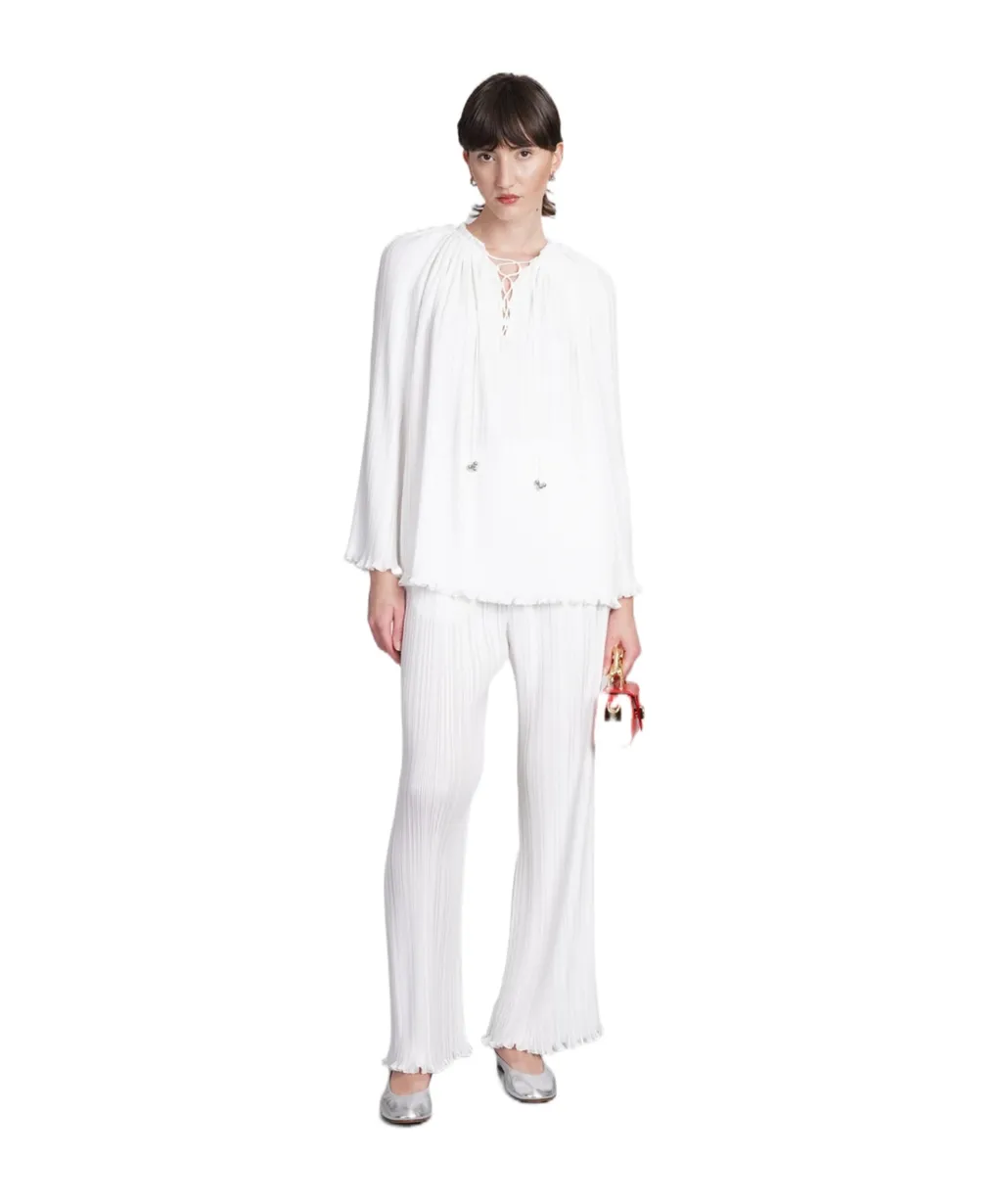 Pleated High Waist Trousers