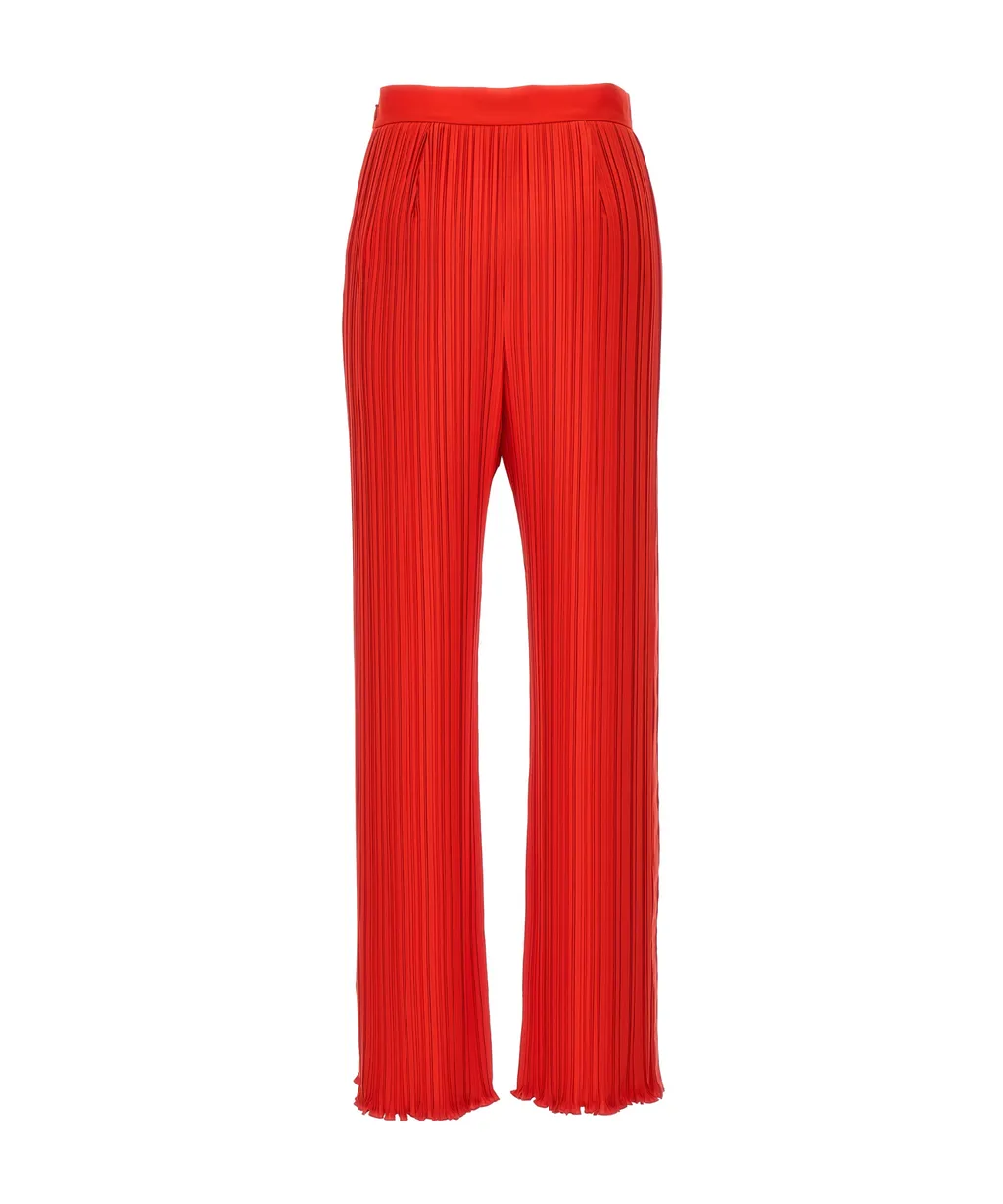 Pleated High Waist Trousers