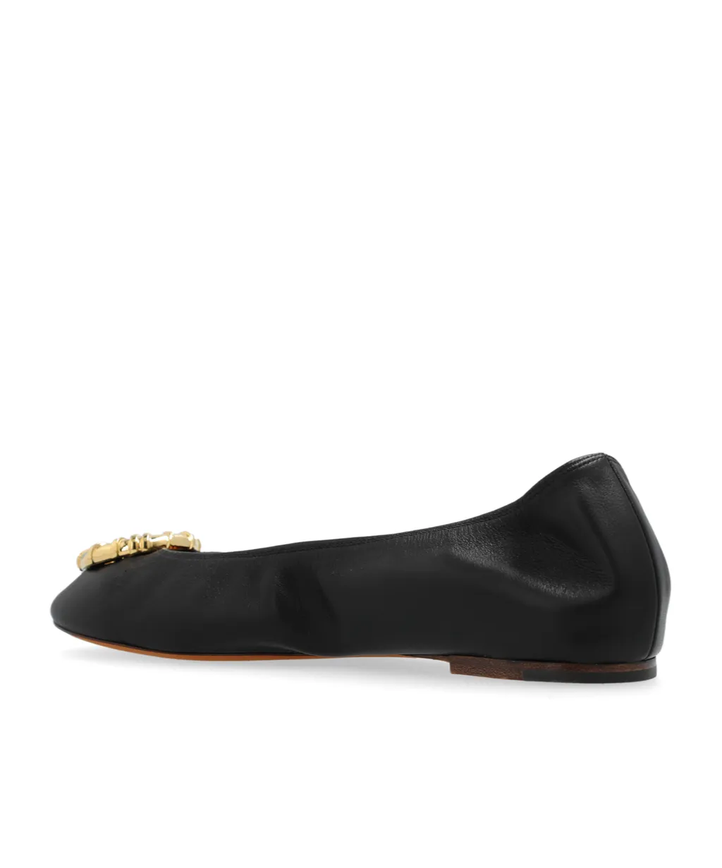 Round Toe Slip-On Ballerina Shoes