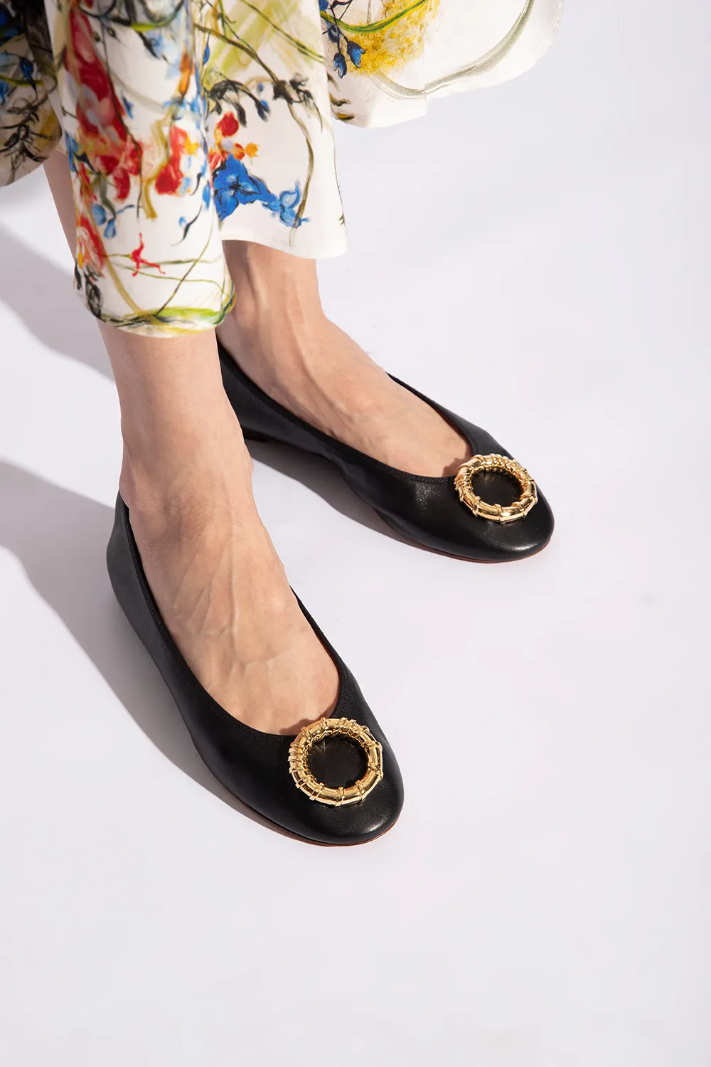 Round Toe Slip-On Ballerina Shoes