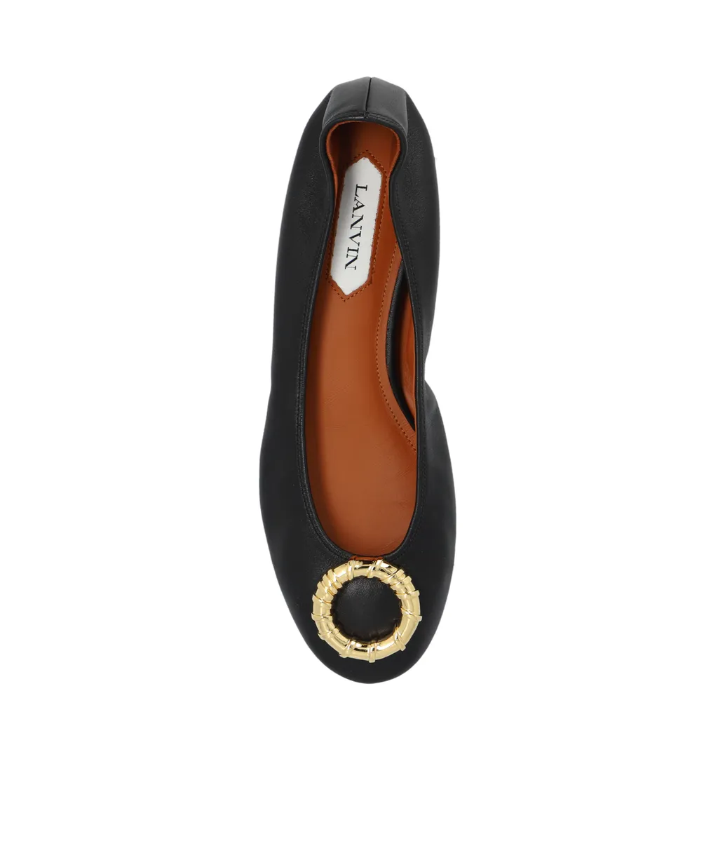 Round Toe Slip-On Ballerina Shoes