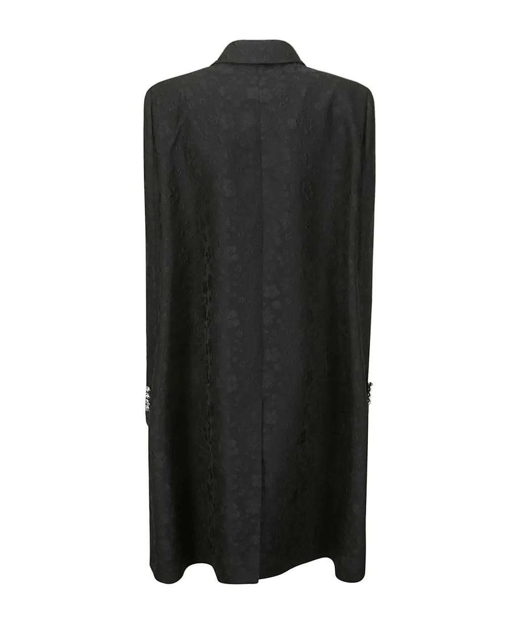 Button Detailed Straight Hem Coat