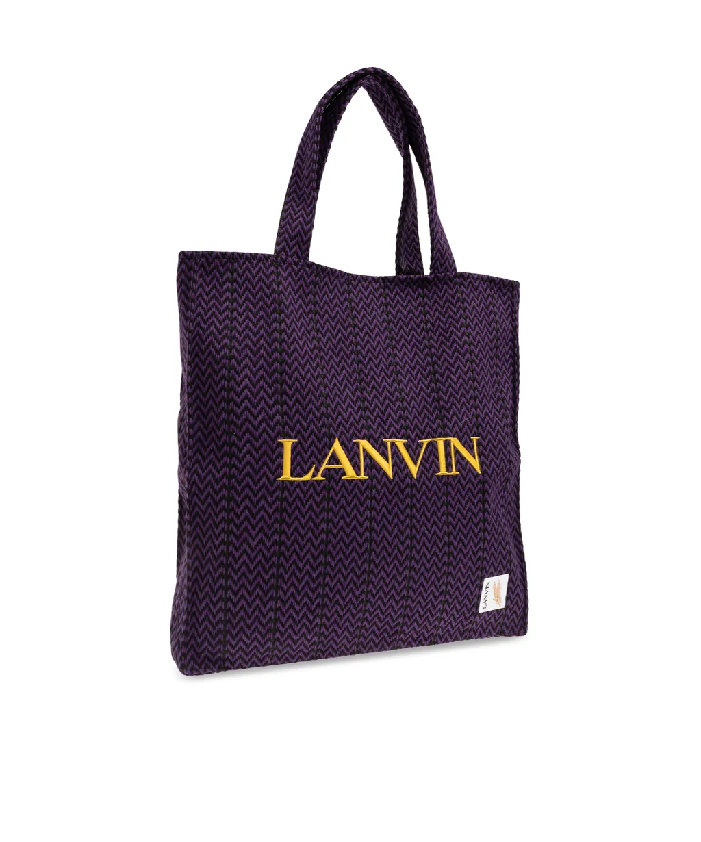 X Future Logo Embroidered Interwoven Tote Bag